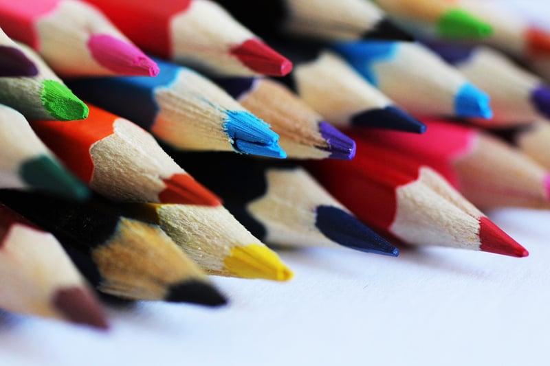 Recycled art supplies